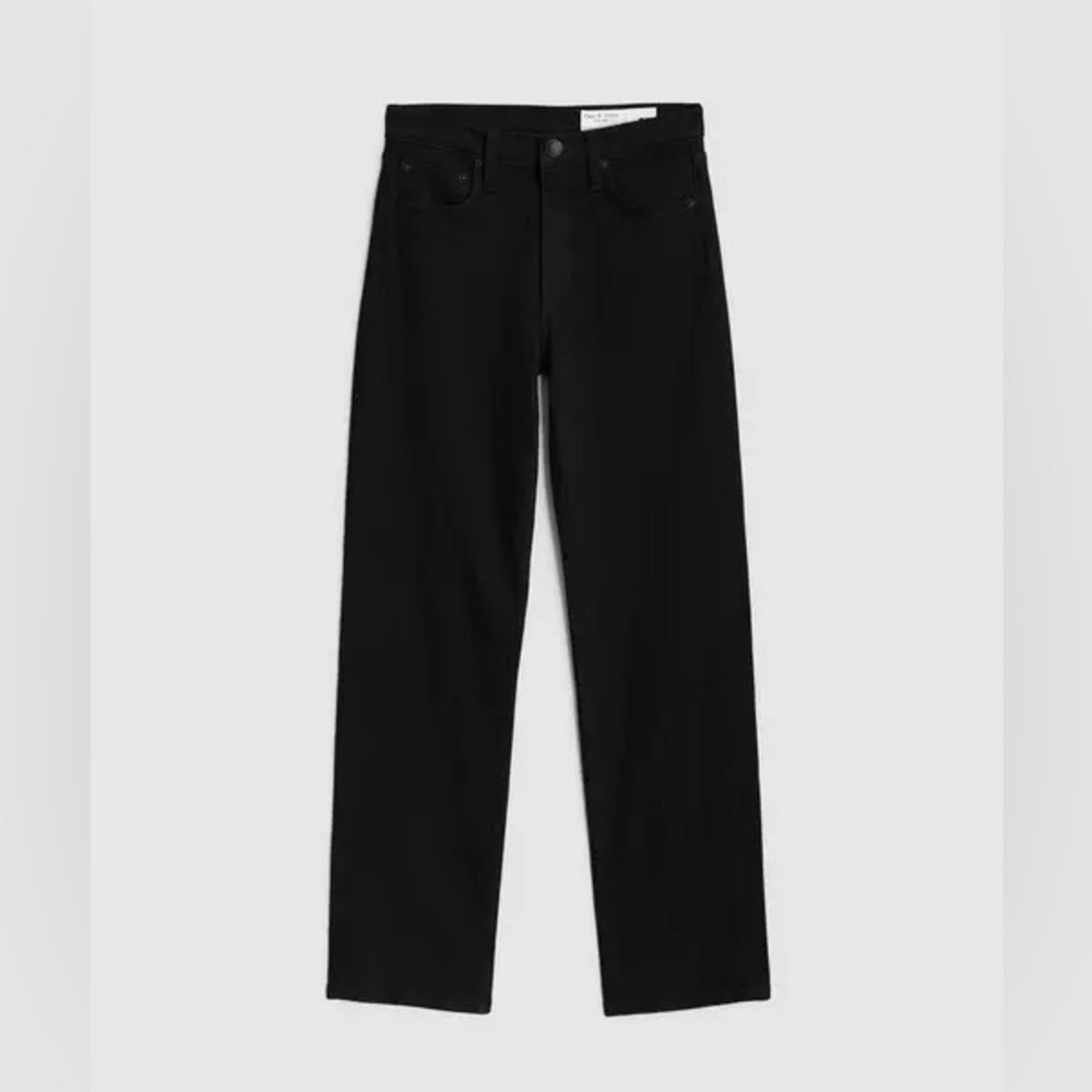 Rag and bone size 26 black straight leg jeans